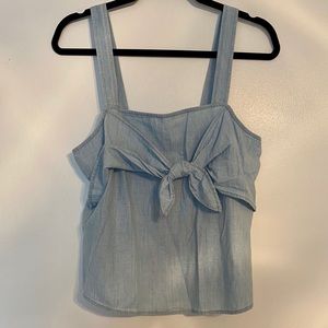 NWOT Madewell Tie Front Chambray Camisole